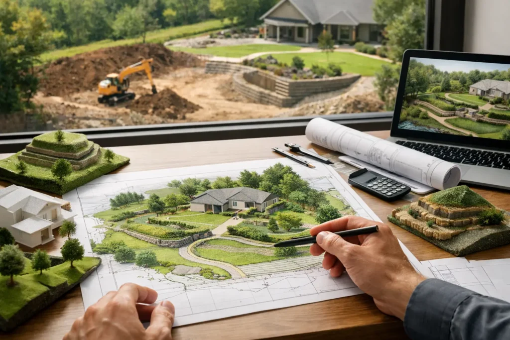 Какво е вертикална планировка на имот