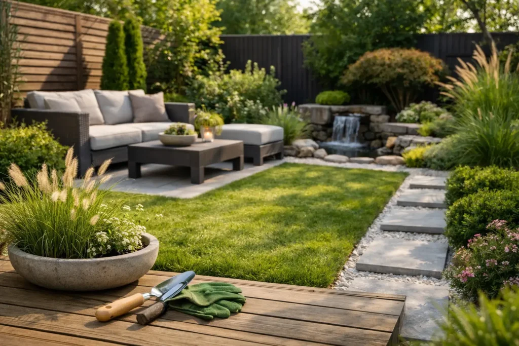 Озеленяване на малък двор без излишни грешки