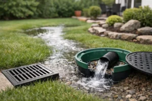 Отводняване на дворен терен без излишни ремонти