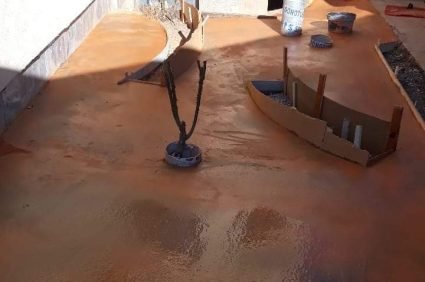 Полагане на щампован бетон